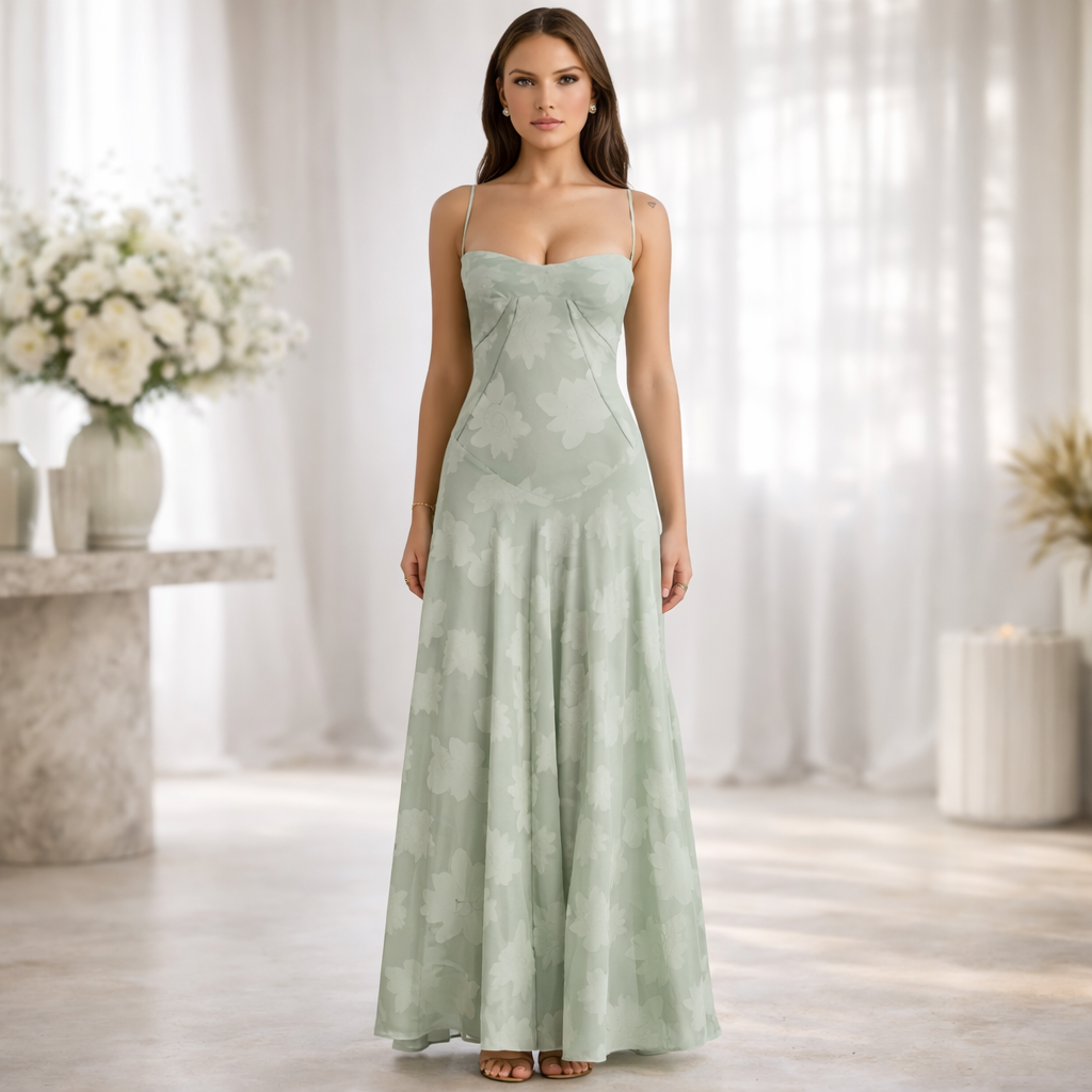 Vestido de fiesta para mujer Invitada de boda Largo Maxi