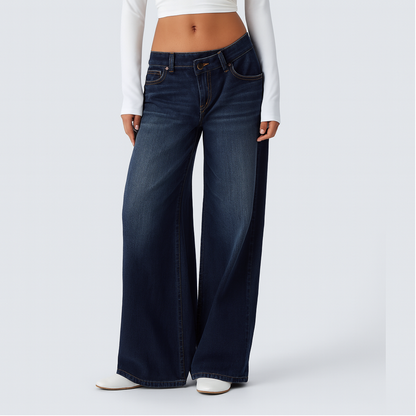 Pantalon baggy en tissu pour femmes Long Ample Élégant