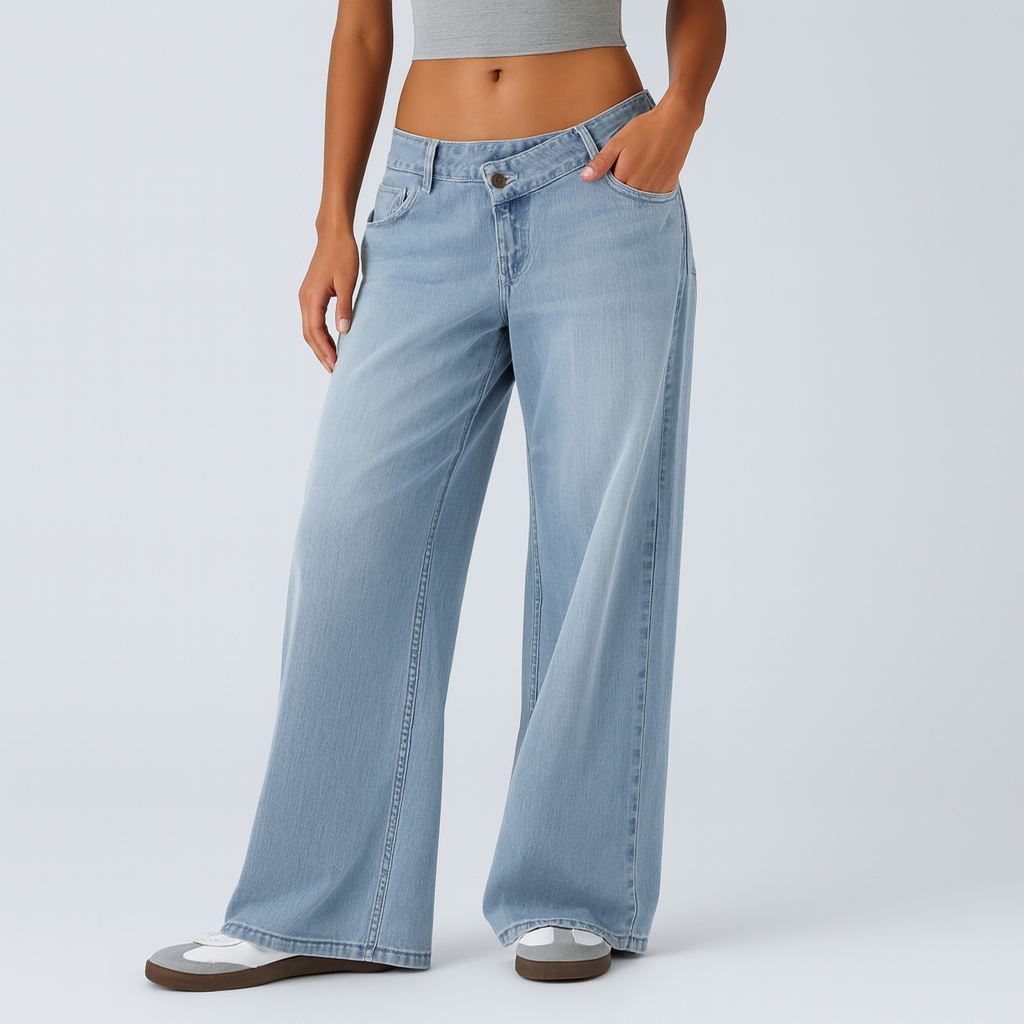 Pantalon baggy en tissu pour femmes Long Ample Élégant