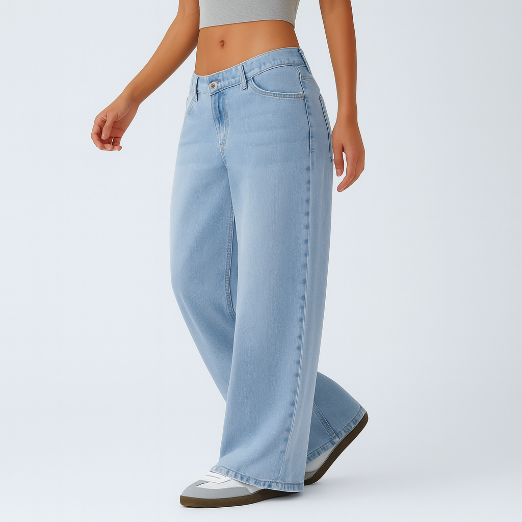Pantalon baggy en tissu pour femmes Long Ample Élégant