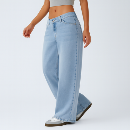 Pantalon baggy en tissu pour femmes Long Ample Élégant