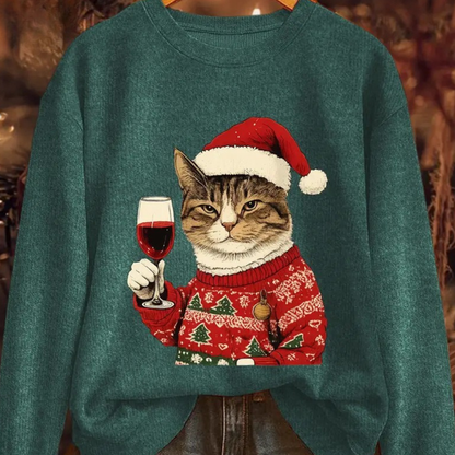 Damen Hässlicher Weihnachts Pullover Strick Sweatshirt Warm