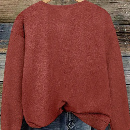 Damen Hässlicher Weihnachts Pullover Strick Sweatshirt Warm