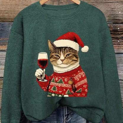 Damen Hässlicher Weihnachts Pullover Strick Sweatshirt Warm