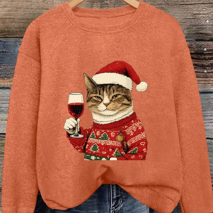 Damen Hässlicher Weihnachts Pullover Strick Sweatshirt Warm