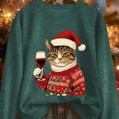 Damen Hässlicher Weihnachts Pullover Strick Sweatshirt Warm