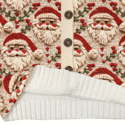 Damen Hässlicher Weihnachts Strickjacke Cardigan Warm Bedruckt