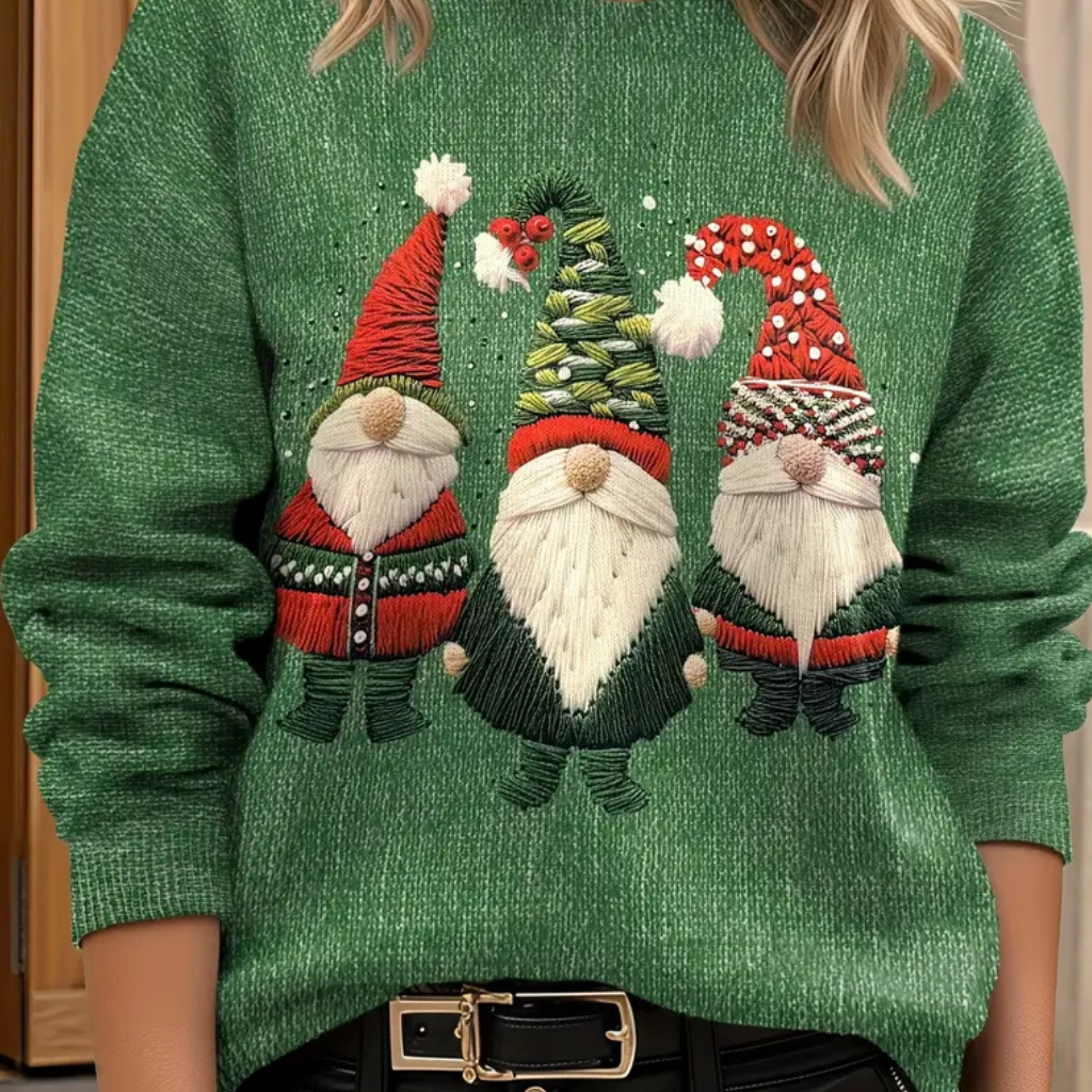 Damen Hässlicher Weihnachtspullover Pullover Sweatshirt Warm