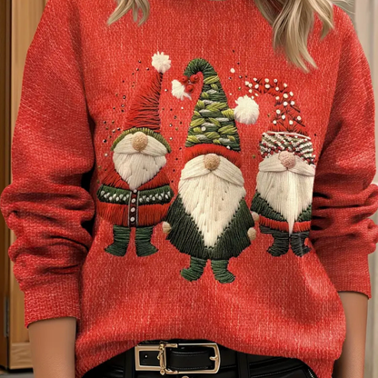 Damen Hässlicher Weihnachtspullover Pullover Sweatshirt Warm