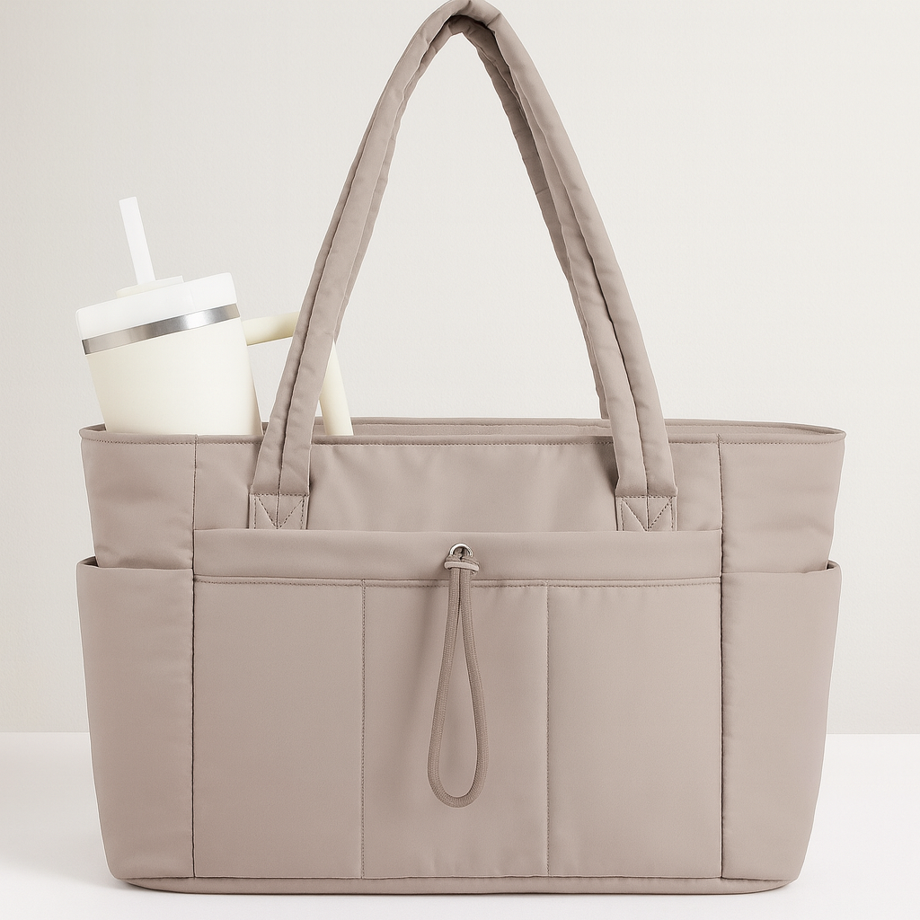 Damen Shopper Schultertasche Große Handtasche Reißverschluss