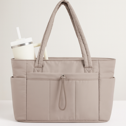 Damen Shopper Schultertasche Große Handtasche Reißverschluss