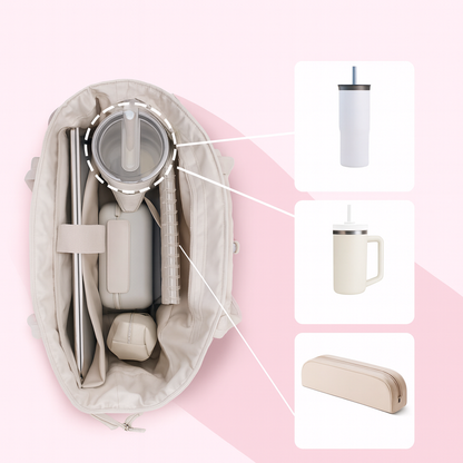 Damen Shopper Schultertasche Große Handtasche Reißverschluss