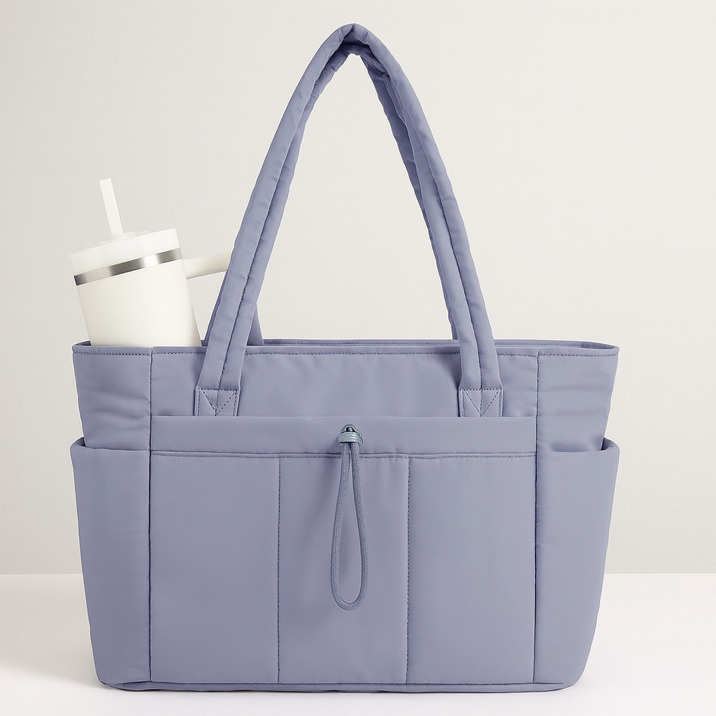Damen Shopper Schultertasche Große Handtasche Reißverschluss