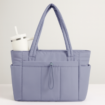 Damen Shopper Schultertasche Große Handtasche Reißverschluss