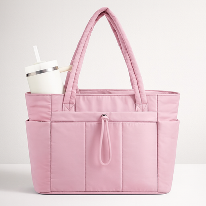Damen Shopper Schultertasche Große Handtasche Reißverschluss