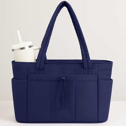 Damen Shopper Schultertasche Große Handtasche Reißverschluss
