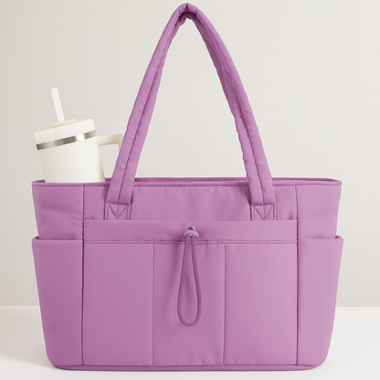 Damen Shopper Schultertasche Große Handtasche Reißverschluss