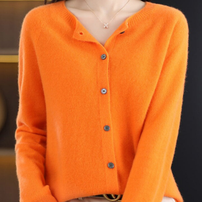 Damen Strick Oversize Cardigan Lang Warm Strickjacke