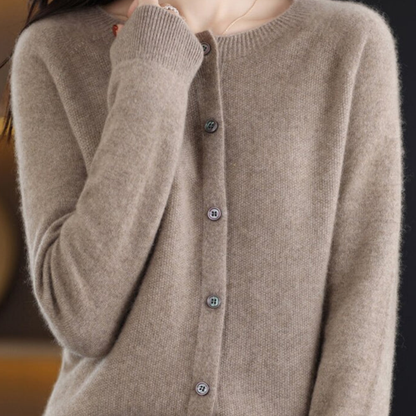 Damen Strick Oversize Cardigan Lang Warm Strickjacke