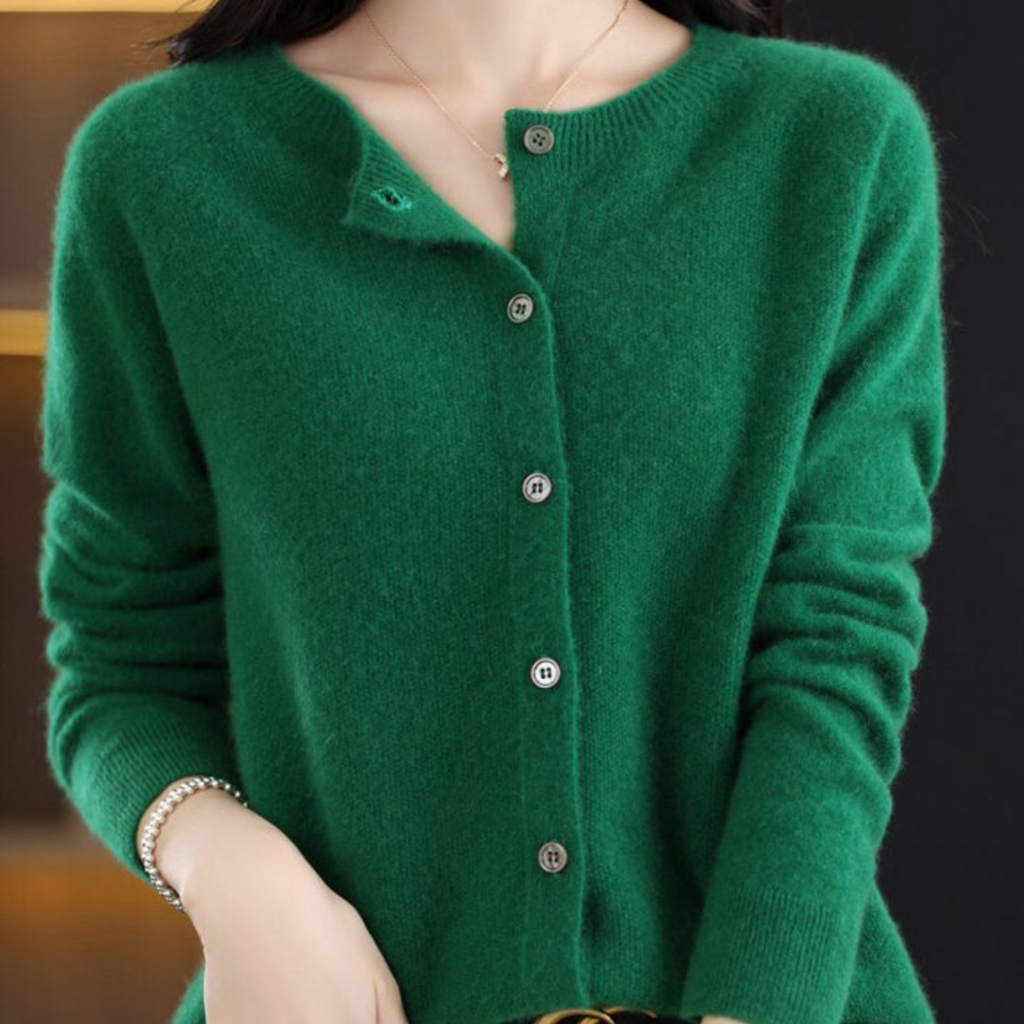 Damen Strick Oversize Cardigan Lang Warm Strickjacke