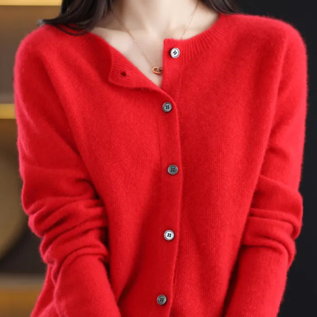 Damen Strick Oversize Cardigan Lang Warm Strickjacke