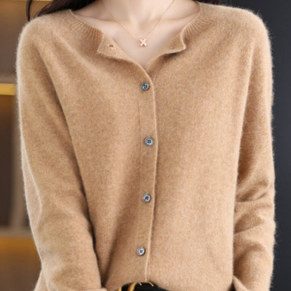 Damen Strick Oversize Cardigan Lang Warm Strickjacke