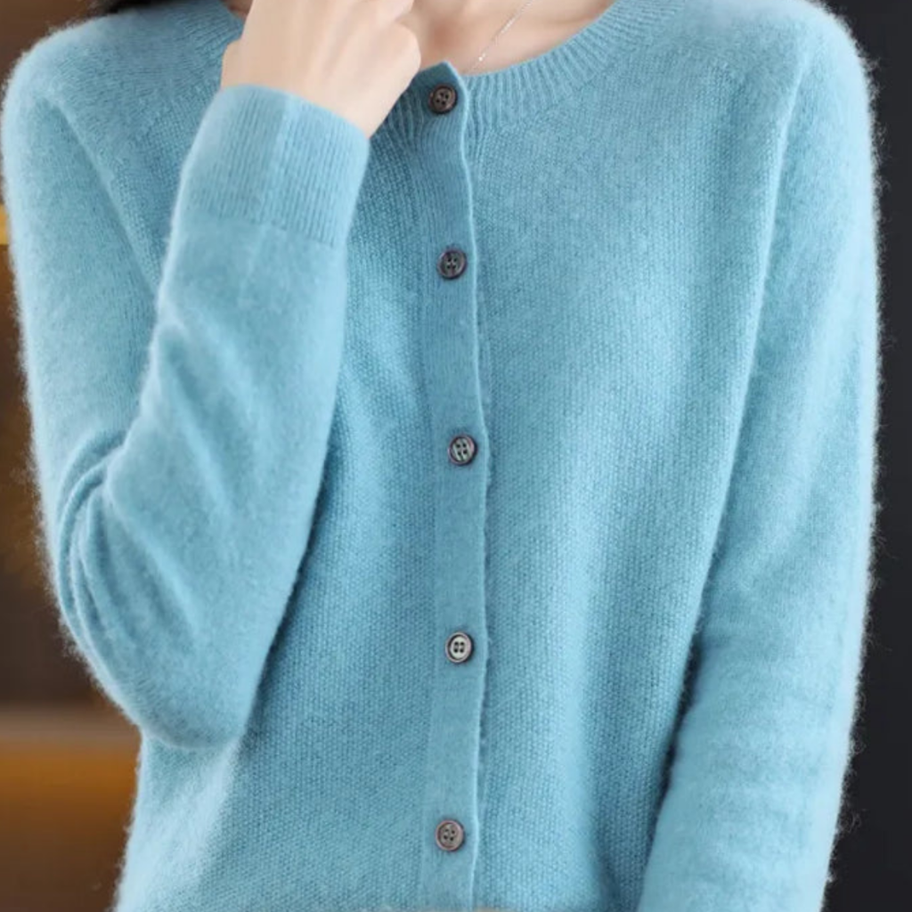 Damen Strick Oversize Cardigan Lang Warm Strickjacke