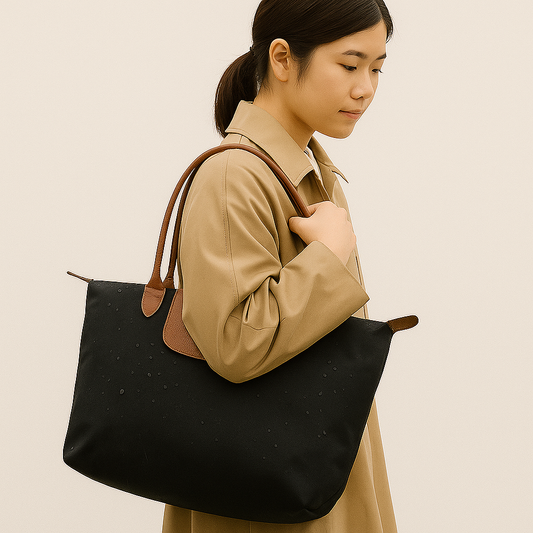 Damen Wasserdichte Oxford Stoff Tasche Große Schultertasche