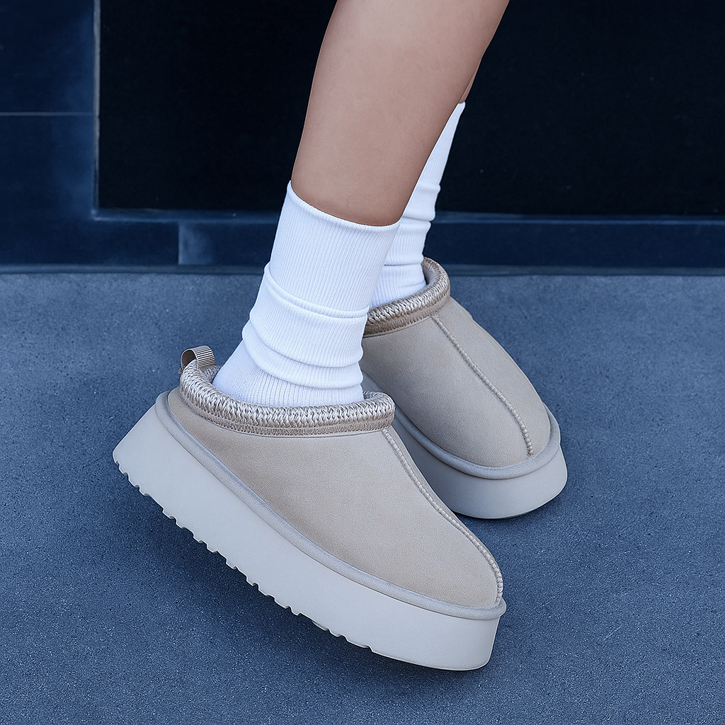 Damen Winter Bequeme Boots Gefüttert Bequem