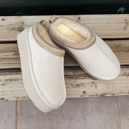 Damen Winter Bequeme Boots Gefüttert Bequem