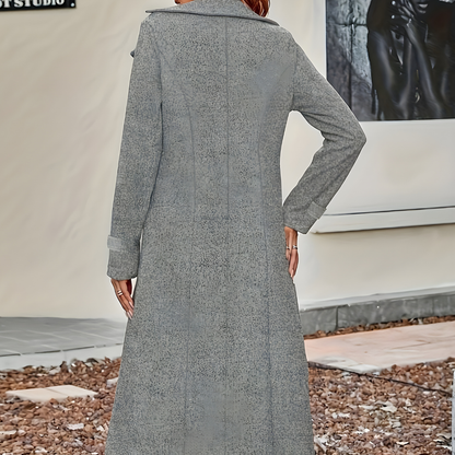 Damen Winter Mantel Lang Eleganter Übergangscoat Warm