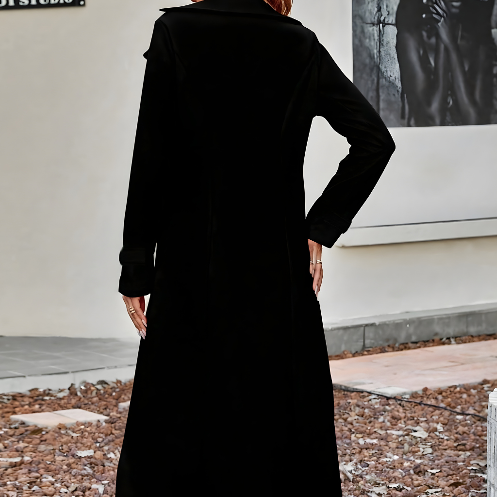 Damen Winter Mantel Lang Eleganter Übergangscoat Warm