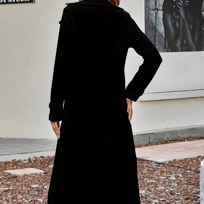 Damen Winter Mantel Lang Eleganter Übergangscoat Warm