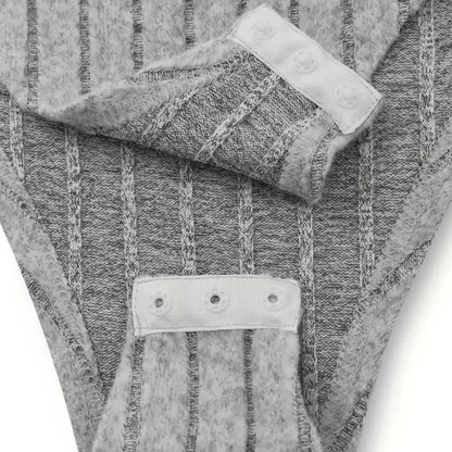 Damen Winter Rollkragen Pullover Warm Gerippt Figurbetont