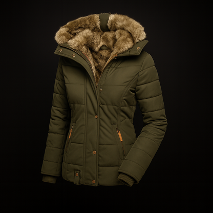 Damen Winter Stepp Jacke Langer Parka Warme Futterung