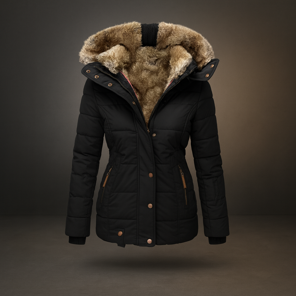 Damen Winter Stepp Jacke Langer Parka Warme Futterung