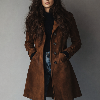 Women's Winter Trench Coat Long Modern Cut