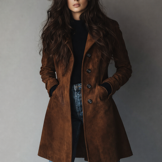 Women's Winter Trench Coat Long Modern Cut