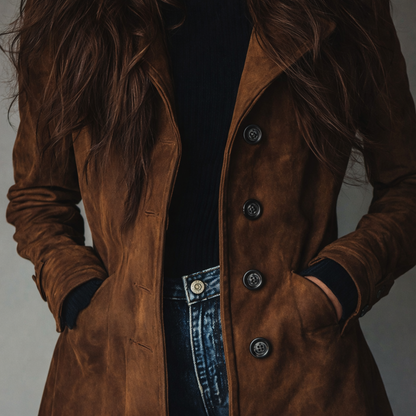 Women's Winter Trench Coat Long Modern Cut