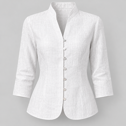 Damenbluse Chice Bluse Mit Drei Viertelärmeln