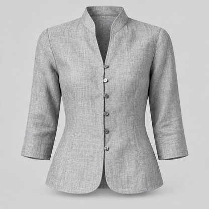 Damenbluse Chice Bluse Mit Drei Viertelärmeln
