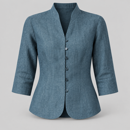 Damenbluse Chice Bluse Mit Drei Viertelärmeln