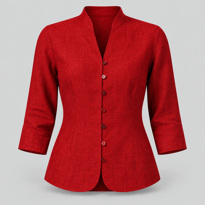 Damenbluse Chice Bluse Mit Drei Viertelärmeln