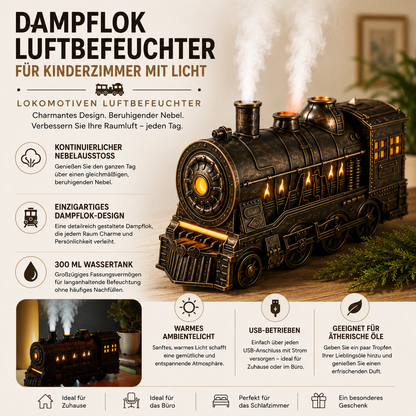 Dampflok Luftbefeuchter Für Kinderzimmer Licht