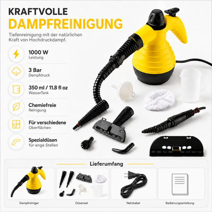 Dampfreiniger Für Textilien Böden Verschiedenen Aufsätzen