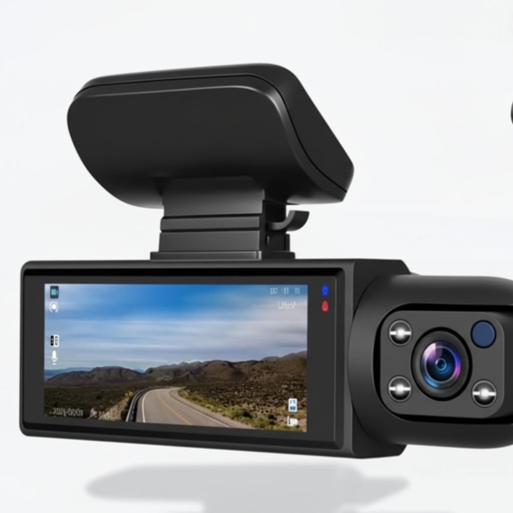 Dashcam 3 Kanal Full HD Autokamera mit Rückfahrkamera Nachtsicht