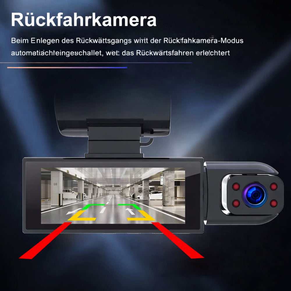 Dashcam Auto Kamera 1080P Weitwinkel Dual Aufnahme