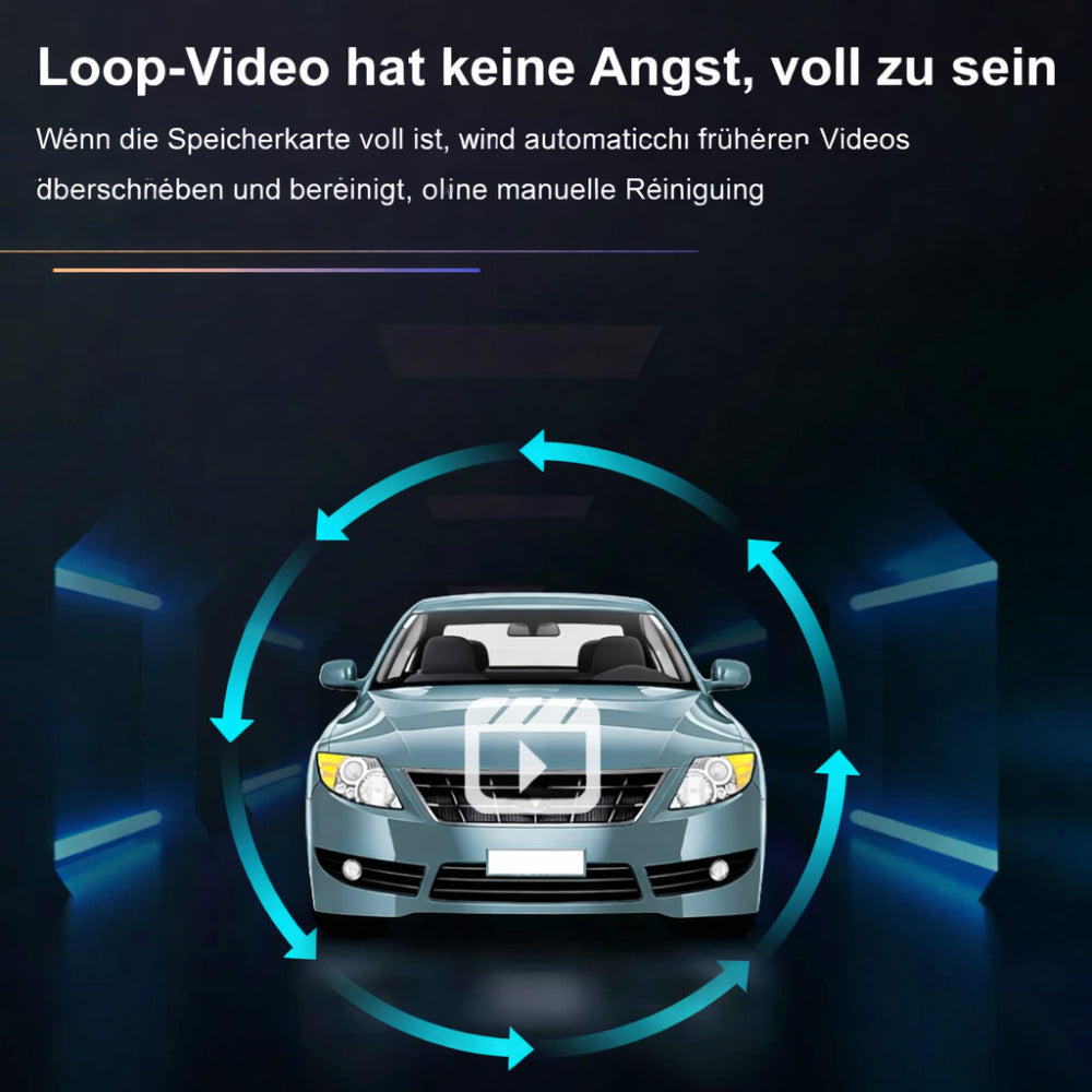 Dashcam Auto Kamera 1080P Weitwinkel Dual Aufnahme