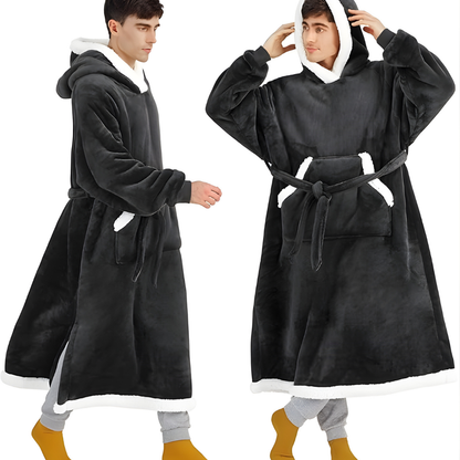 Decke Fleece Sherpa Tragbare Kuscheldecke Kapuze