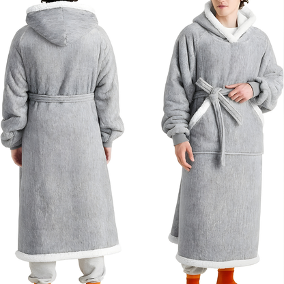 Decke Fleece Sherpa Tragbare Kuscheldecke Kapuze